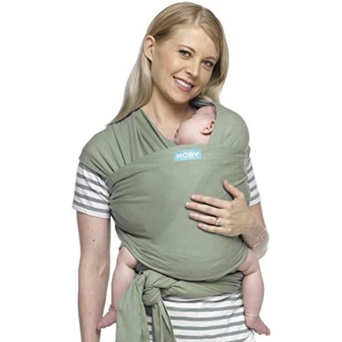 Moby Wrap Baby Carrier | Classic | Baby Wrap Carrier for Newborns & Infants | #1 Baby Wrap | Go to Baby Gift | Keeps Baby Safe & Secure | Adjustable for All Body Types | Perfect for Mom & Dad | Pear