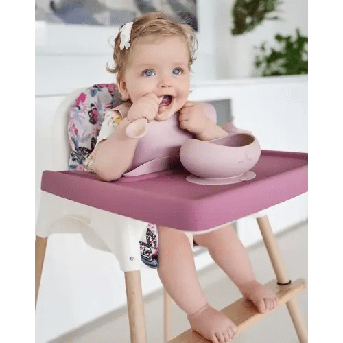 Woodsi Footsi Highchair Footrest for IKEA Antilop, Bamboo Wooden Footrest, Height Adjustable, High Chair Accessories,Suitable Footstool with Rounded Corners