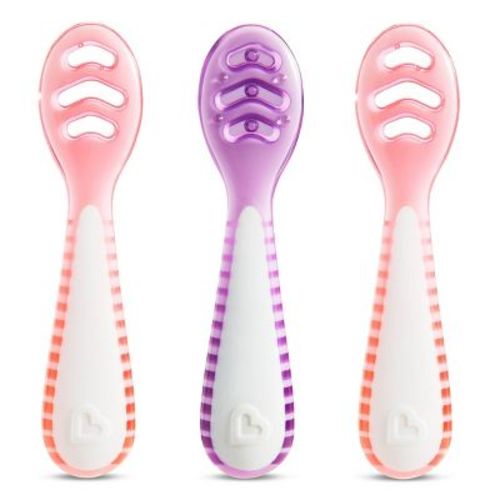 Munchkin Gentle Dip Self-feeding Spoons - 3pk