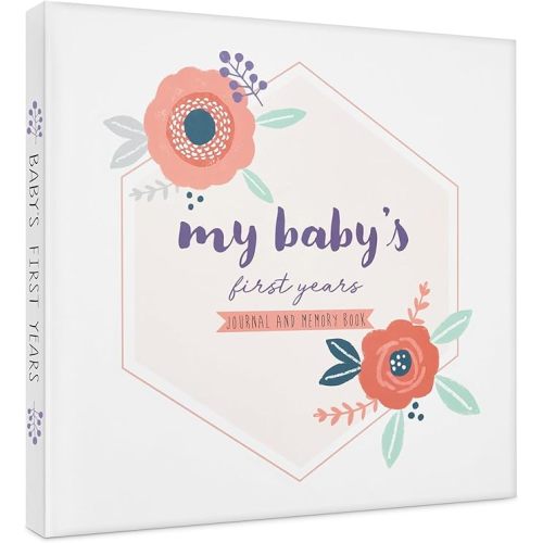 Keepsake Baby Memory Book for Baby Boy or Girl – Timeless Woodland Baby Journal Scrapbook Photo Album for First 5 Years – Milestone Book to Record Every Event from Birth to Age 5