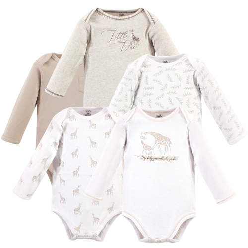 Touched by Nature Organic Cotton Long-Sleeve Bodysuits 5-pack, Little — buybuy BABY 36 Months