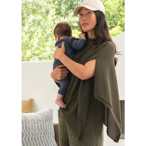 We are Amma The Olive Cocoon Breathable Nursing Cover