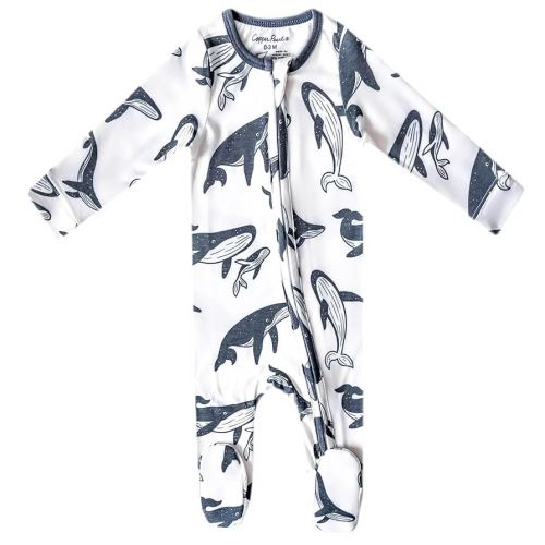 Copper Pearl Zip-up Footie Cove