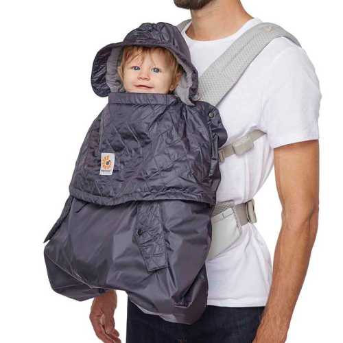 All Weather Baby Carrier Cover: Charcoal | Ergobaby