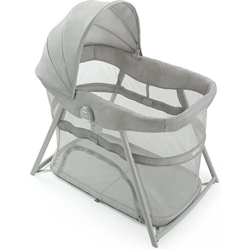 Graco DreamMore 3-in-1 Portable Bassinet & Travel Crib, Modern Cottage Collection