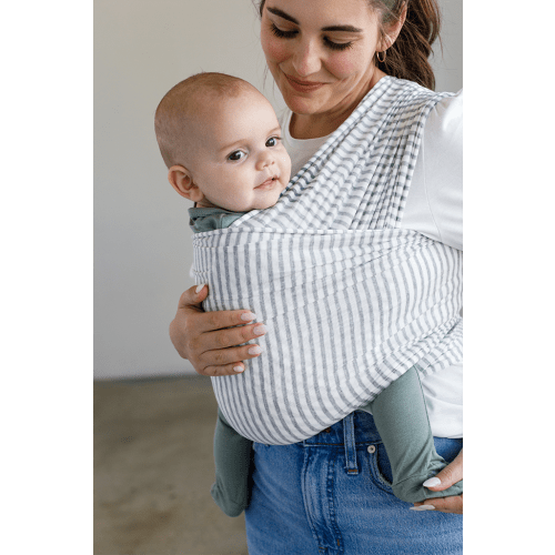 Natural & Grey Stripe Wrap