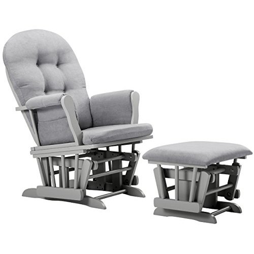 Angel Line Windsor Glider and Ottoman Cushion, Grey