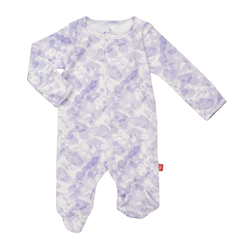 Magnetic Me Footie Pajamas - 100% Organic Cotton Baby Pajamas - Quick Magnetic Fastener Sleeper for Baby Boy and Girl