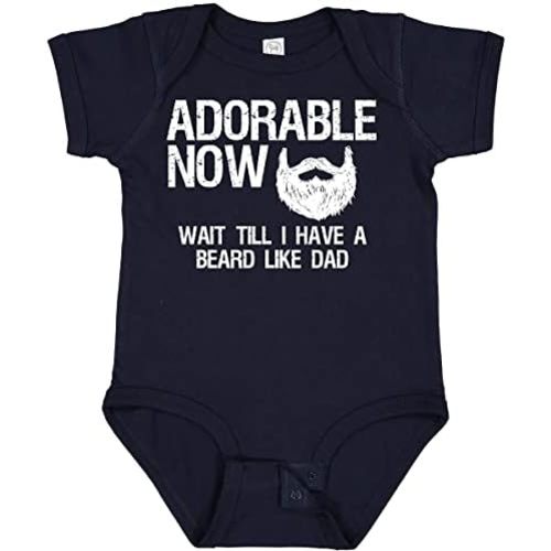 inktastic Adorable Now...Wait Till I Have a Beard Like Dad in Baby Bodysuit