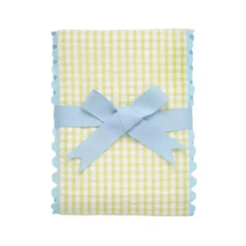 3 Marthas Big Check Fancy Fabric Burp Cloth