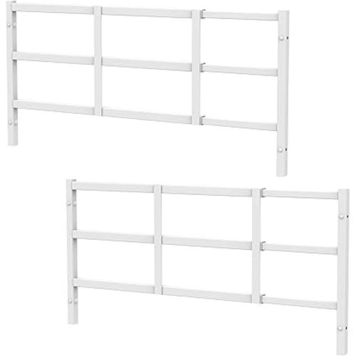 Fixed Window Safety Guard for Children Child Kids 14”x 38” *2 Pack Adjustable Width Prevents Accidental Falls, Non-Egress, Tamper Resistant Screws Included, White