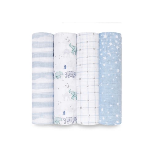 ADEN + ANAIS Set of 4 Classic Swaddling Cloths, Rising Star