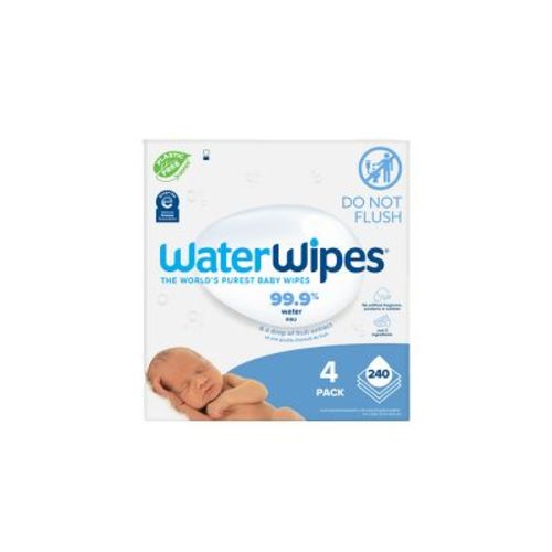 WaterWipes Plastic-Free Original Unscented 99.9% Water Based Baby Wipes - 60ct