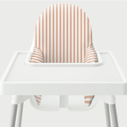 Highchair Cushion Cover - Rust Beach Stripes – Yeah Baby Goods