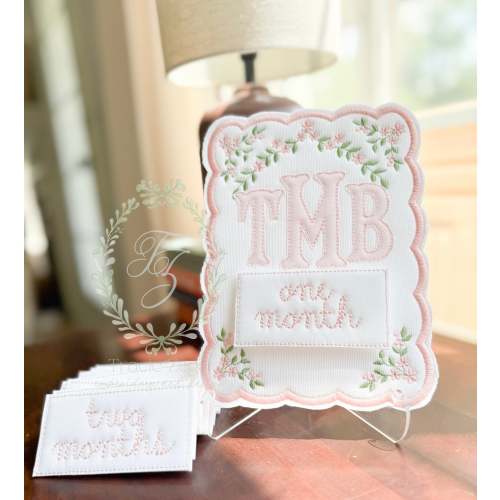 Milestone Card with Interchangeable Months