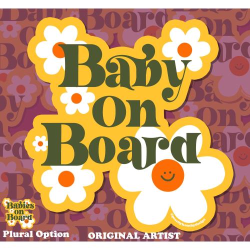 MAGNET Baby On Board! & Babies On Board! | Fridge Car Magnet, Decorative Magnet, Car Decal, Weatherproof Magnet 5"