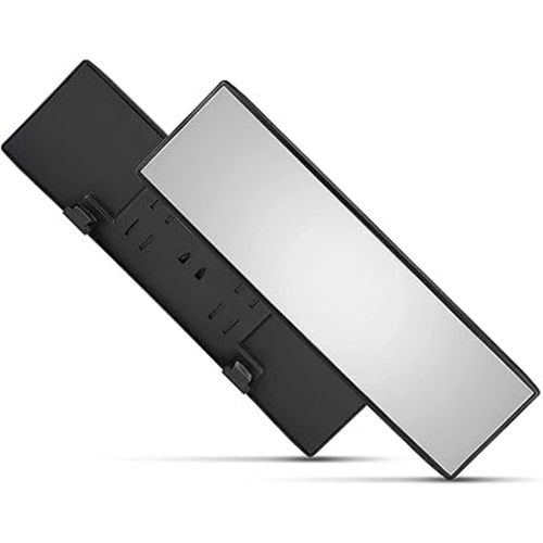 Verivue Universal Panoramic 12-Inch Rear View Mirror, Anti-Glare Wide Angle Car Mirror, Rearview Mirrors Accessory for Baby Rear-Facing, Clear Panoramic Convex Mirrors for Cars and SUVs