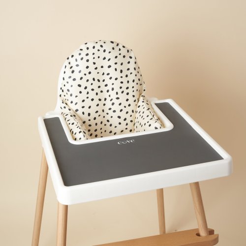 Wipeable Cushion & Cover for the Antilop IKEA Highchair - Cream Dalmatian