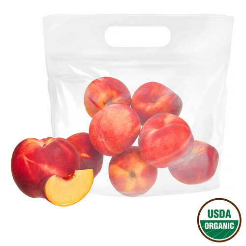 Fresh Organic Peaches, 2 lb Bag