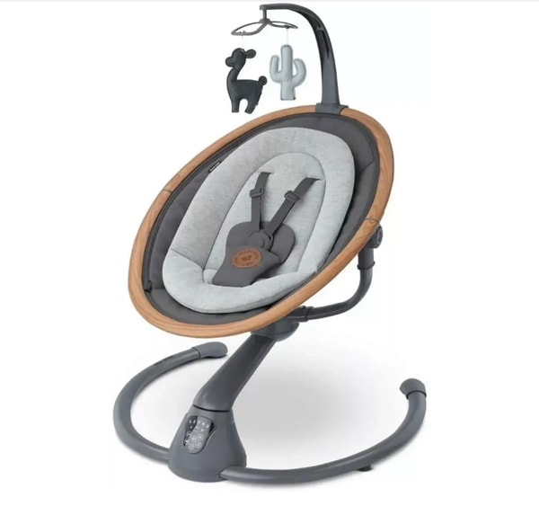 Maxi-Cosi Cassia Electric Baby Swing – Lightweight, Automatic Motion Detection, 360° Rotation | Birth to 9kg
