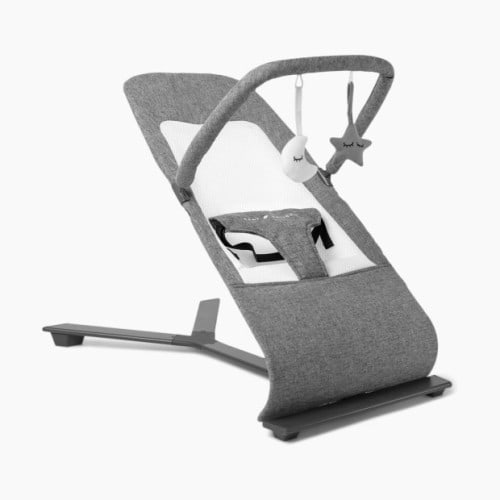 Baby Delight Alpine Deluxe Portable Bouncer - Charcoal Tweed