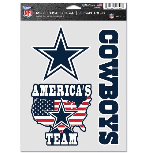 WinCraft NFL Decal Sticker Multi Use Set 20x15cm - Dallas Cowboys