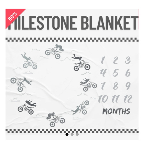 Flyin High Milestone Blanket – Strictly Wild