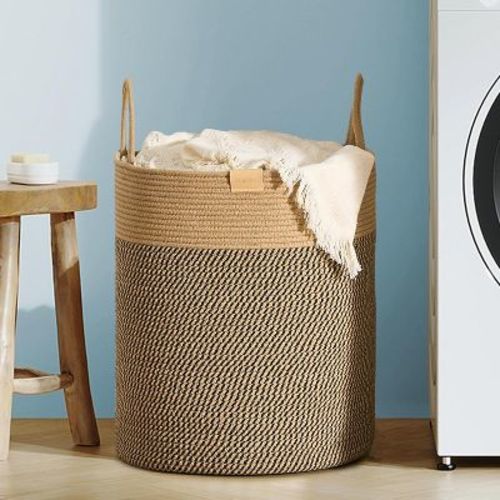 Laundry Hamper 62L,Large Laundry Basket for Clothes,Decorative Storage Basket for Blankets