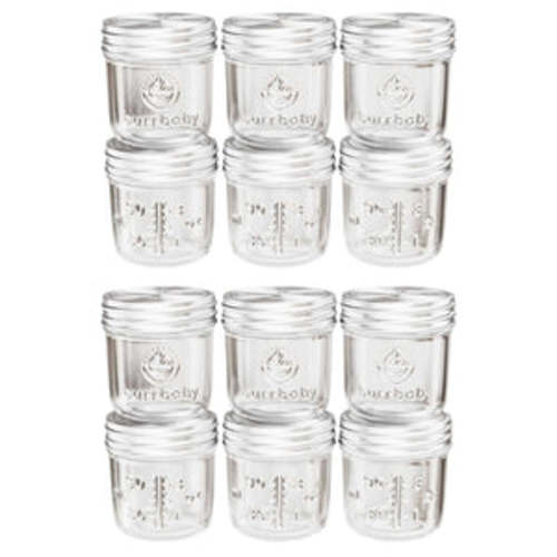 6oz Glass Breast Milk Storage Containers