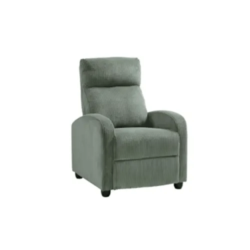 Ouray Green Corduroy Fabric Manual 27" Push Back Reclining Chair | Living Spaces
