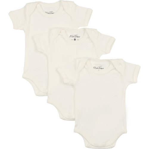Short Sleeve Modal Onesie 3 Pack, Unisex - Mon Tresor Bebe | Maisonette
