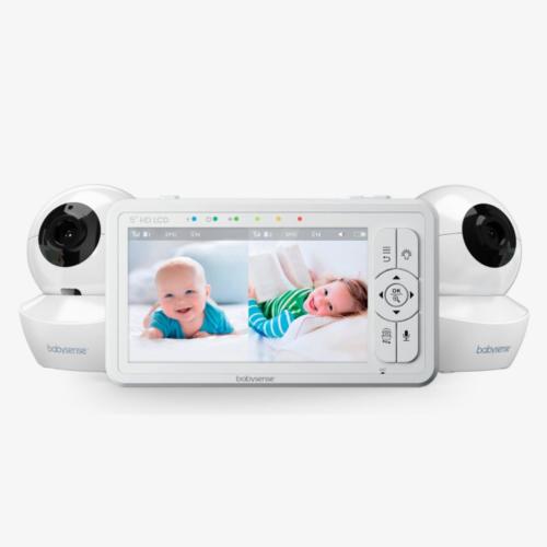 Babysense HD S2: Video Baby Monitor with 2 Cameras, Non Wifi, Split Sc