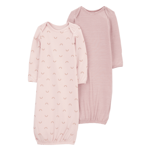 Baby Rainbow 2-Pack PurelySoft Sleeper Gowns - Carter's | Carter's