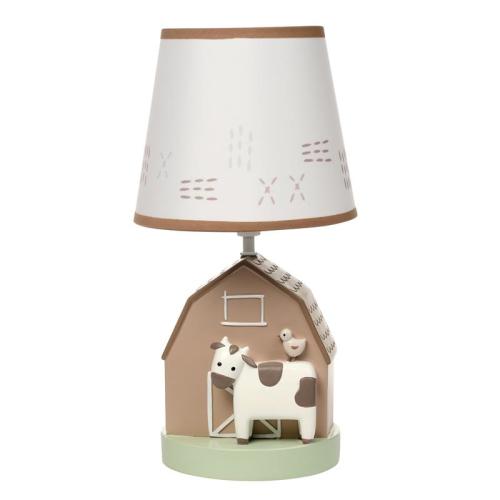Bedtime Originals - Farmyard Friends Decorative Tabletop Nursery Lamp with Shade
