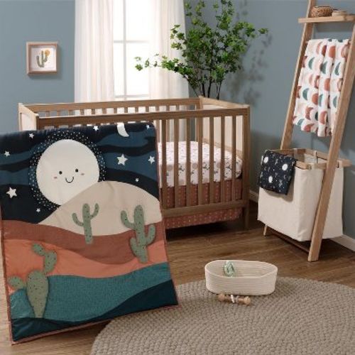 The Peanutshell Crib Bedding Set For Baby Girls & Boys - Joshua Tree, 5 Pieces