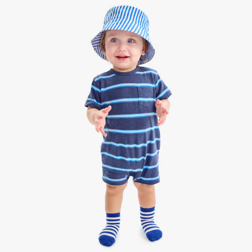 Baby pocket shortie in stripe | Primary.com