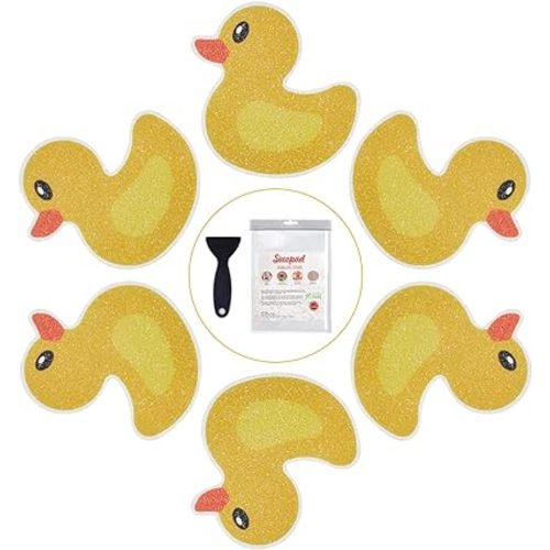 Original 20 PCS Non Slip Bathtub Stickers, Adhesive Kids Anti Slip Decal Threads for Shower and Bath Tub with Premium Scraper, Each About 4.5" x 3.5"