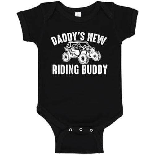 Daddy's New Riding Buddy UTV Baby Bodysuit One Piece Or Toddler Shirt UTV Side by Side Baby Gift for Dad