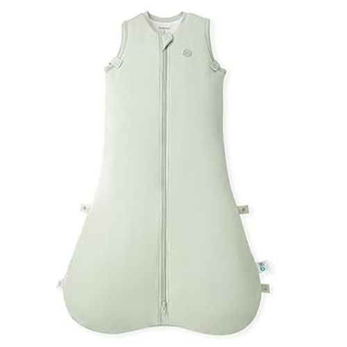 Momcozy Sleep Sack for Baby 0-6 Months, 1.5 TOG Baby Wearable Blanket with Supportive Plush Filling, Two-Way Zipper for Easy Diaper Changes, Snap-Fit Design for Growing Babies, Small, Green