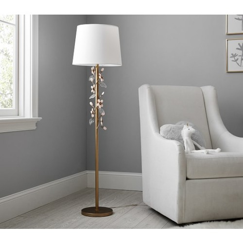 Grace Pink Flower Floor Lamp (52") | Pottery Barn Kids