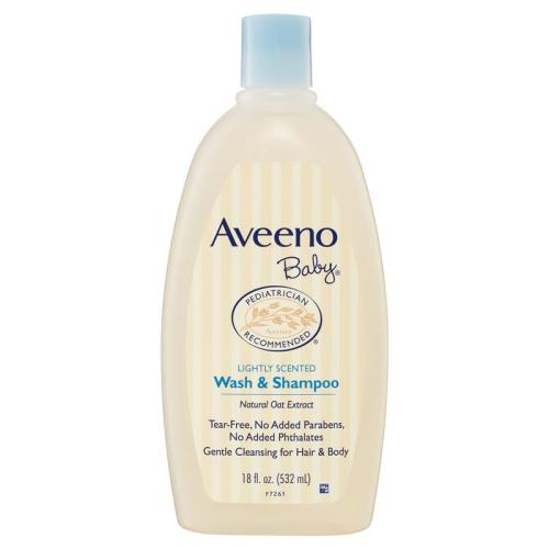 Aveeno Baby Daily Moisture Lightly Scented Wash & Shampoo 532mL