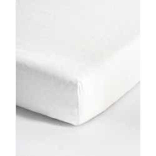 European Linen Fitted Crib Sheet in Sand