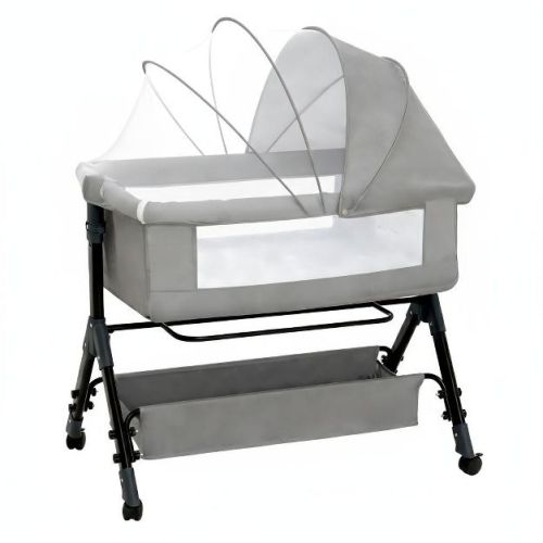 Foalom Baby Bassinet 3 in 1 Baby Bassinet Bedside Sleeper, Easy Assemble Amd Folding Portable Baby Cradle