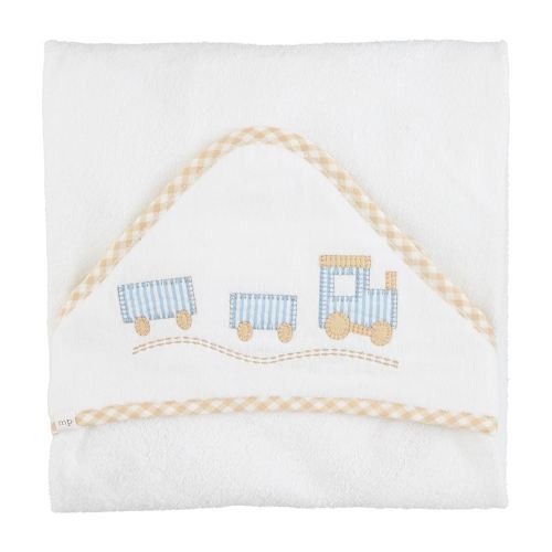 Mud Pie Kids Train Hooded Towel; 30" X 30"