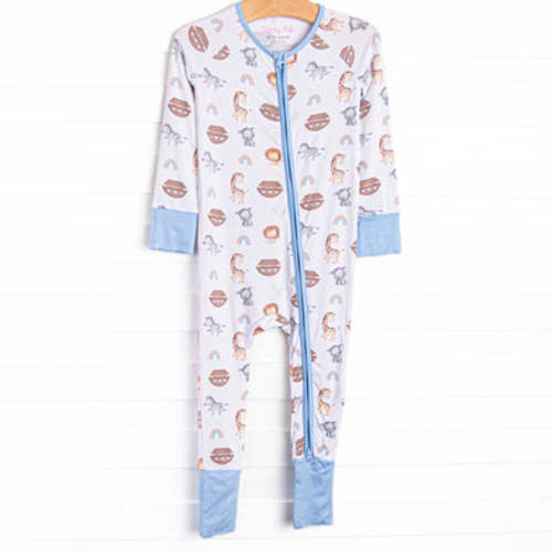 Rock-a-Bye Boat Bamboo Zippy Pajama, Blue – Stitchy Fish