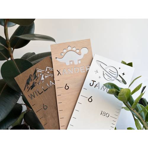 Personalized Growth Chart Wood Height Chart Wood Height Chart Height Chart for Kids Personalized Nursery Decor  Baby Growth Chart
