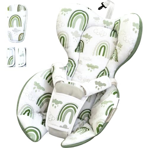 Infant Insert Compatible with 4moms RockaRoo and MamaRoo Multi-Motion Baby Swing for Newborn,Soft & Cool Mesh Fabric, Reversible Design,Newborn Insert with Head and Body Support,Machine Washable
