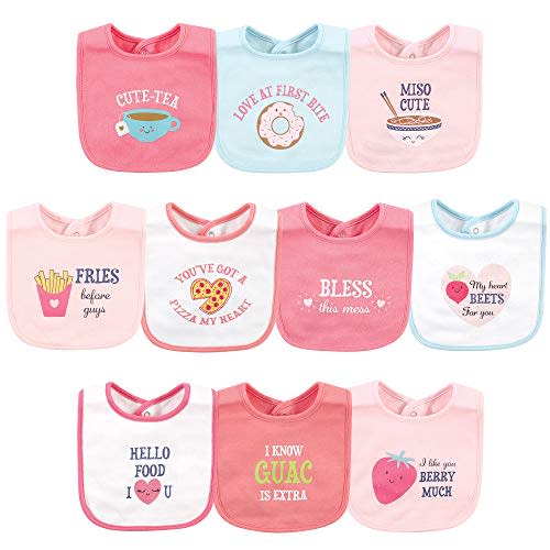 Hudson Baby Unisex BabyCotton Bibs