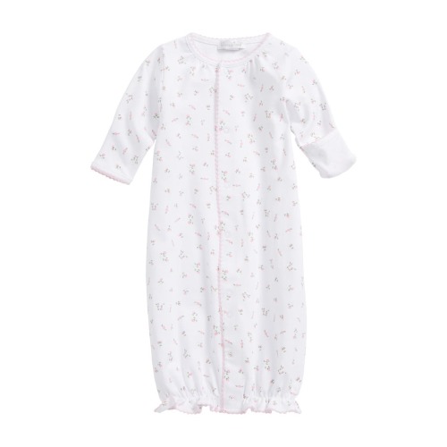 Convertible Pima Cotton Gown, Newborn