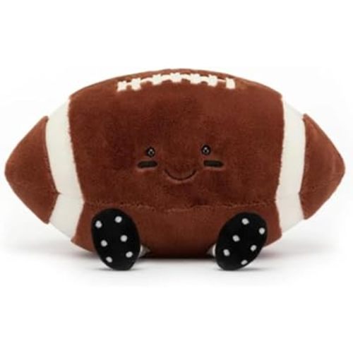 8" American Football Stuffed Toy, Cute Rugby Plush Soft American Football Plushies Pillow Gifts for Kids Girlfriend Birthday Christmas Mother's Day